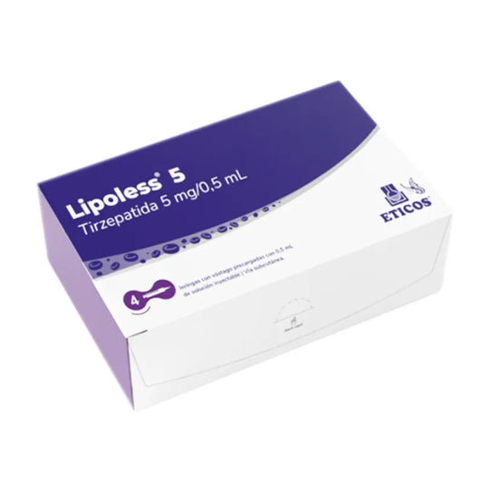 Lipoless Tirzepatida 5 mg/0,5 ml - Cont. 4 Jeringas Prellenadas C/ Vastago