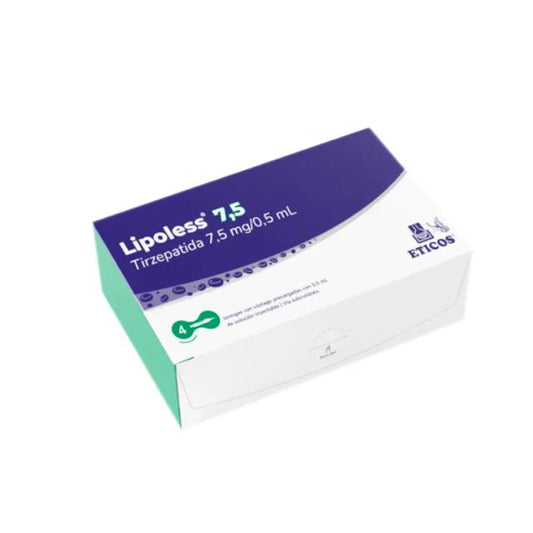 Lipoless Tirzepatida 7,5 mg/0,5 ml - Cont. 4 Jeringas Prellenadas C/Vastago
