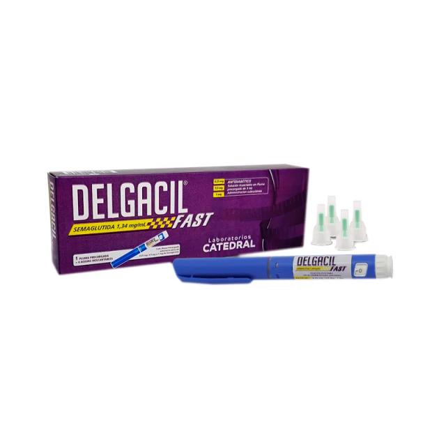 Delgacil Fast Semaglutida 1,34 mg/ml - Caja de 1 Jeringa Prellenada+ A Delgacil Fast Semaglutida 1,34 mg/ml - Caja de 1 Jeringa Prellenada+ A