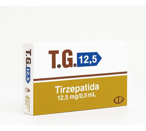 T.G. 12,5 Tirzepatida 12,5 mg/0,5 ml - Frasco Solucion Inyectable 4 Unidades