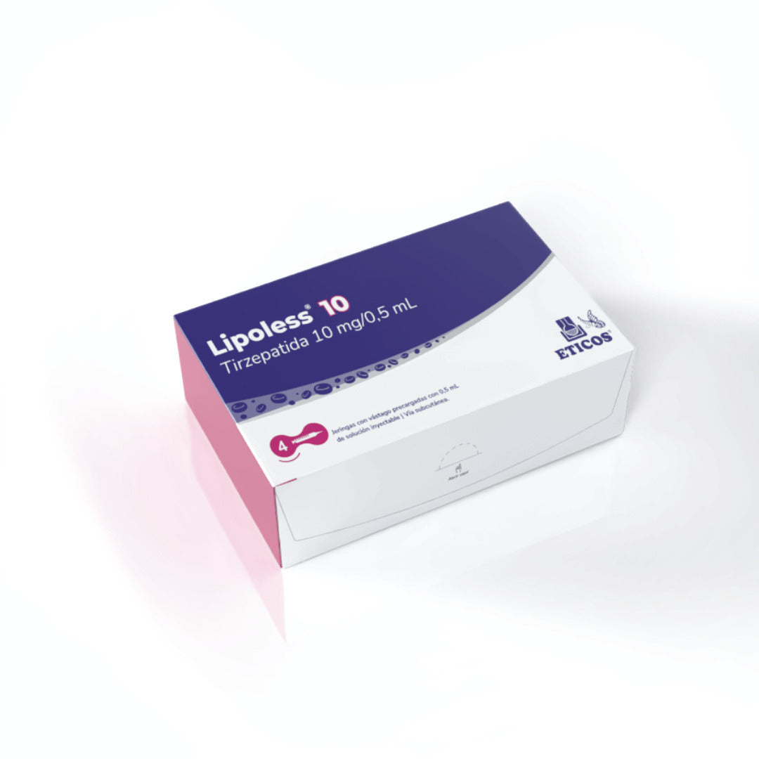 Lipoless Tirzepatida 10 mg. - Cont. 4 Jeringas Prellenadas C/Vastago