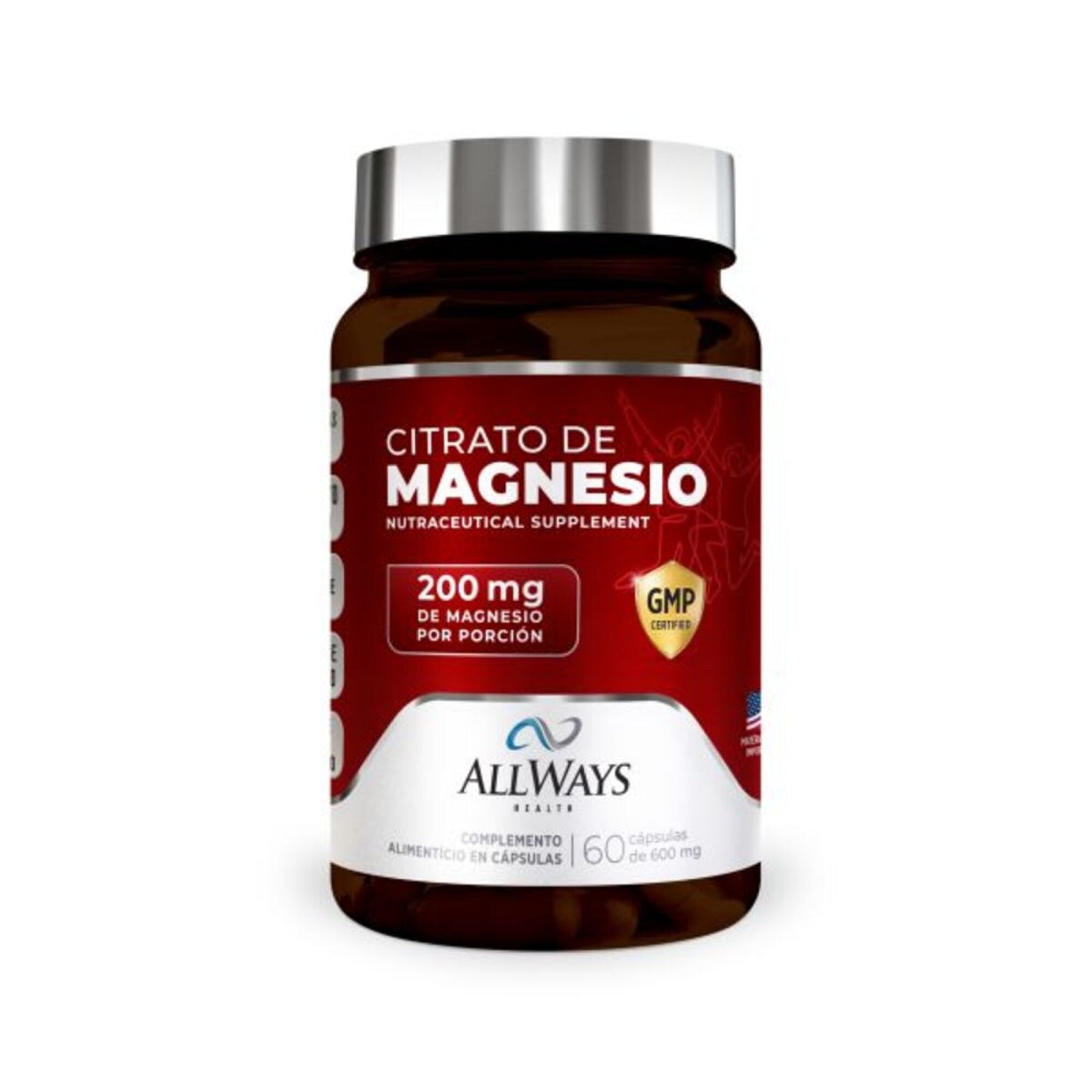 Citrato de Magnesio Allways x 60 caps.