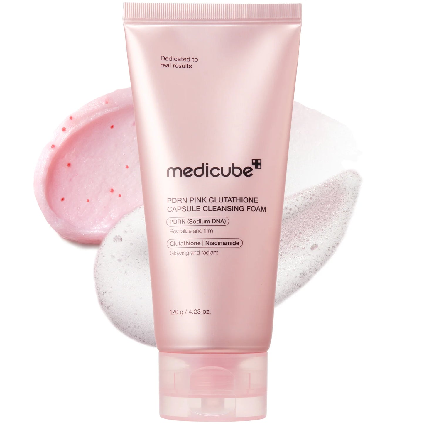 Medicube PDRN Pink Glutathione Capsule Cleansing Foam (120g)