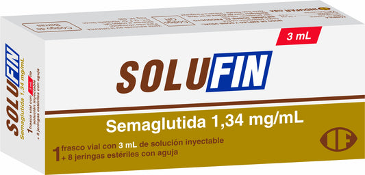 Solufin Semaglutida 1,34 mg/ml - Cont. 1 Solucion Inyectable 3 ml+8 Jeringas