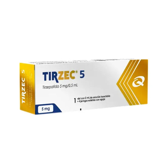 Tirzec Tirzepatida 5 mg - Cont. 1 vial 2 ml. + 4 Jeringas