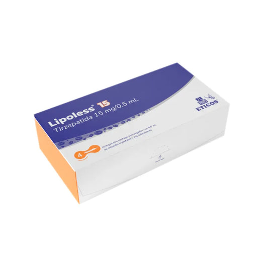Lipoless Tirzepatida 15 mg/0,5 ml - Cont. 4 Jeringas Prellenadas C/ Vastago