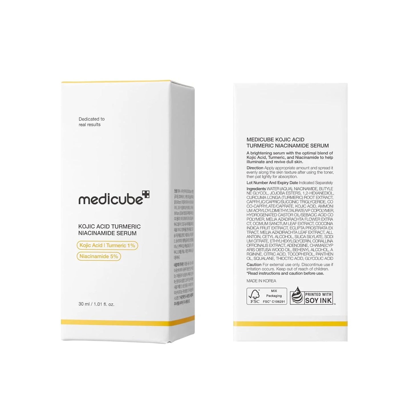 MEDICUBE Kojic Acid Turmeric Niacinamide Serum 30ml