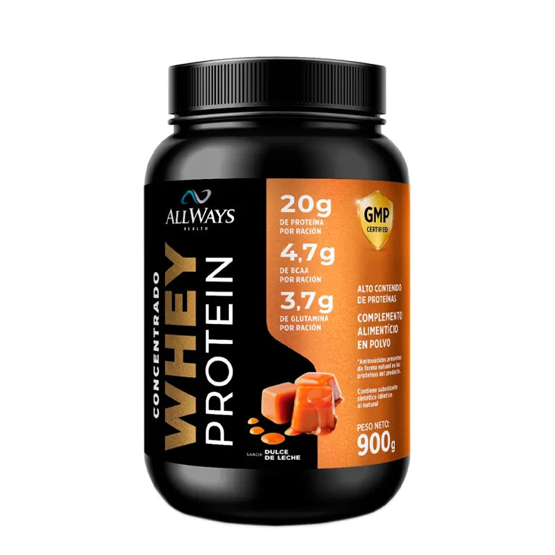 Whey Protein Concentrado Dulce de Leche Allways - Cont. 900 gr